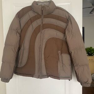 PacSun Tan and Brown Jacket Non-gender